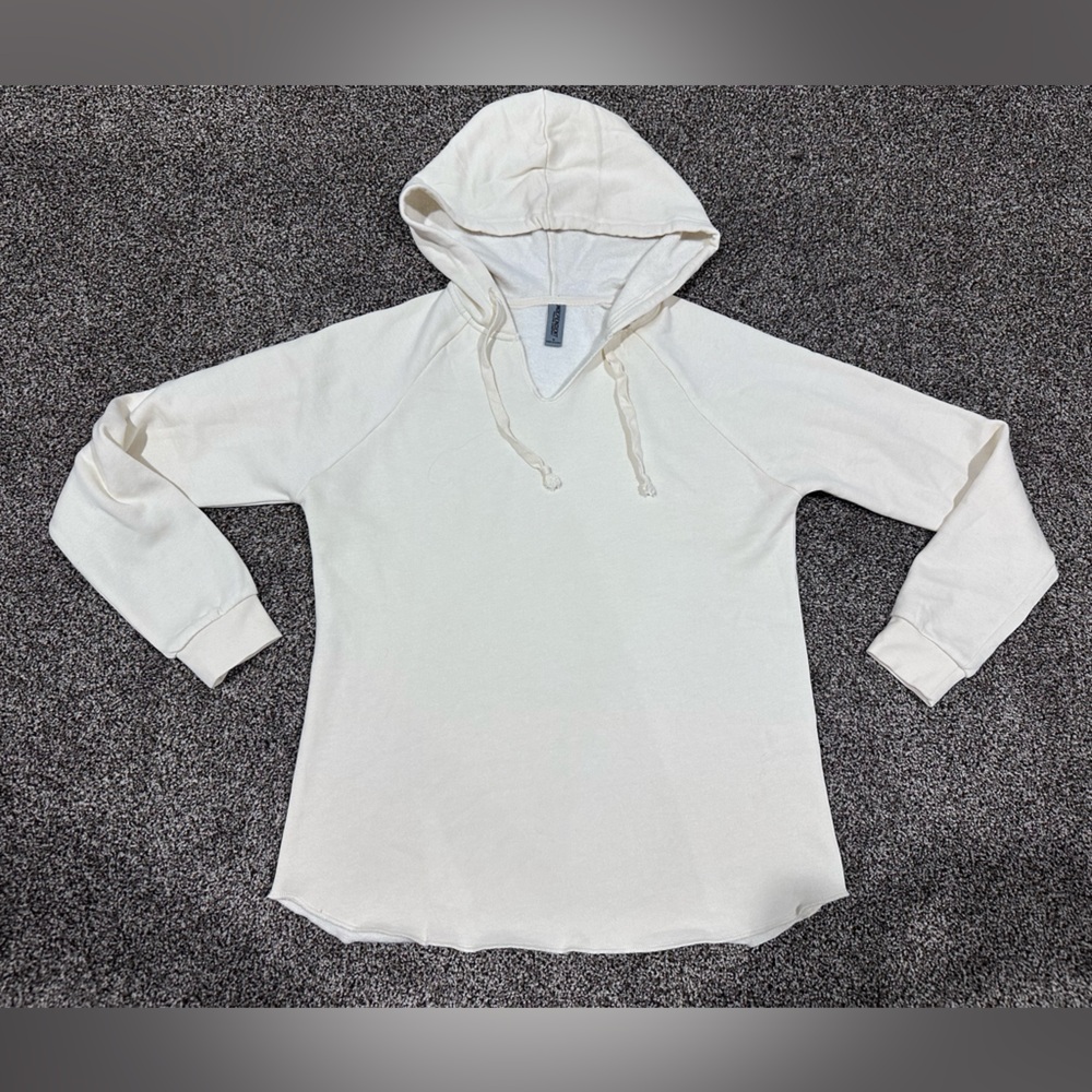 Independent Trading Co Cream Fleece Hoodie Size Small